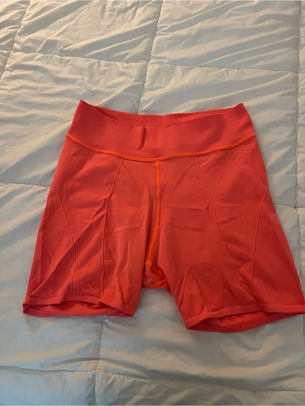 FP Movement by Free People Orange High-Rise Bike Shorts